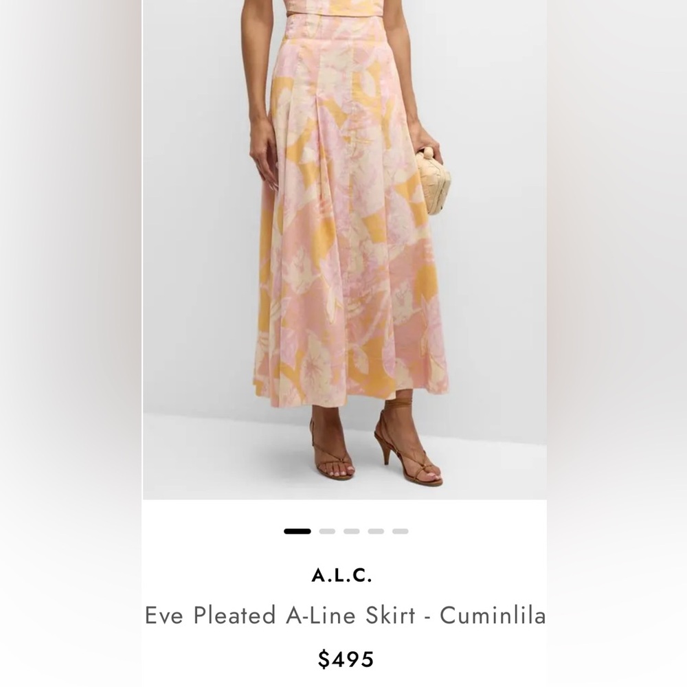 NWT- ALC Eve Pleated Skirt- Cuminlila